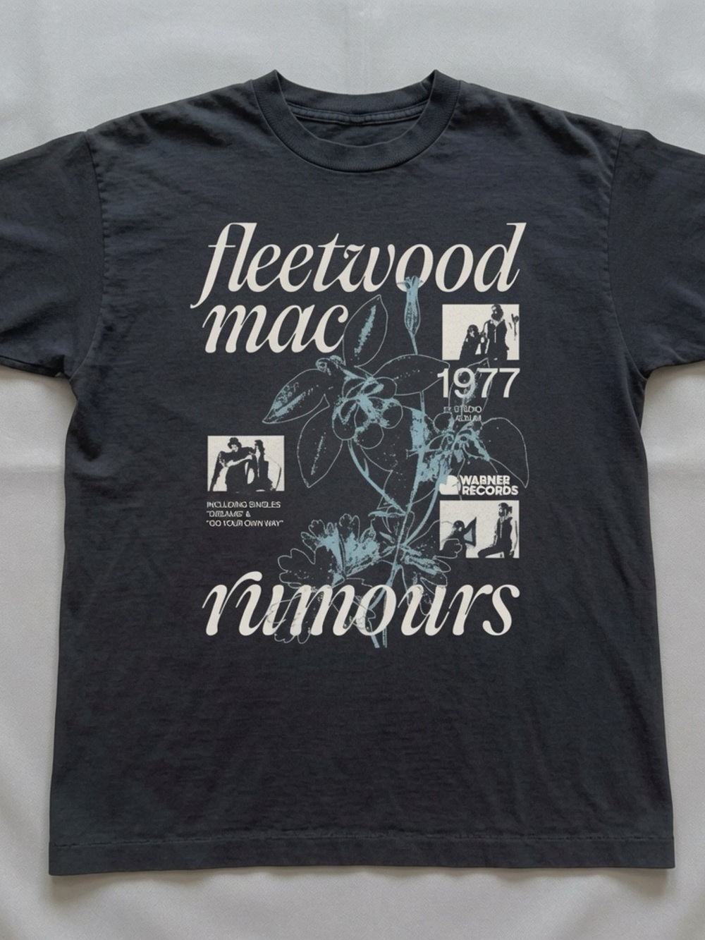 Fleetwood Mac Rumours 1977 Black Graphic Tee